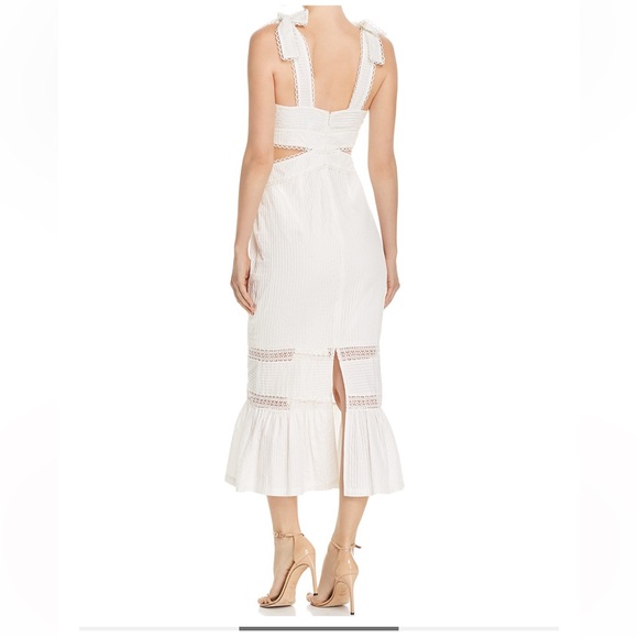 Alice McCall foreign affairs midi dress white strap bride bachelorette trumpet 0 - Picture 3 of 10
